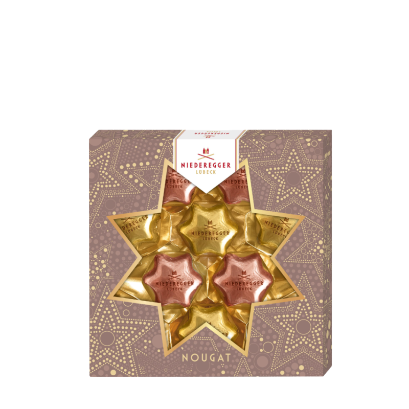 Nougatstjärnor 125g Niederegger