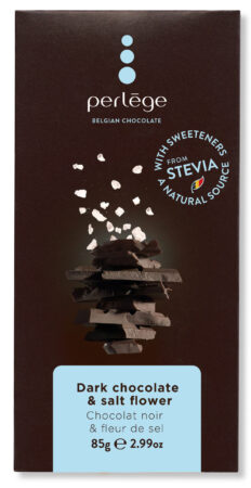 Mörk choklad med havssalt 85g Perlage