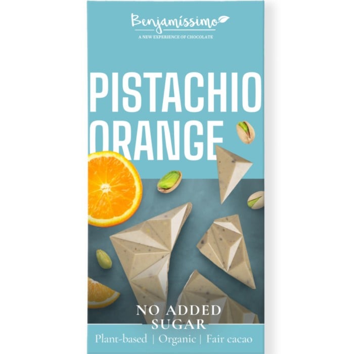 Pistage & Apelsin Sockerfri EKO 60g Benjamissimo