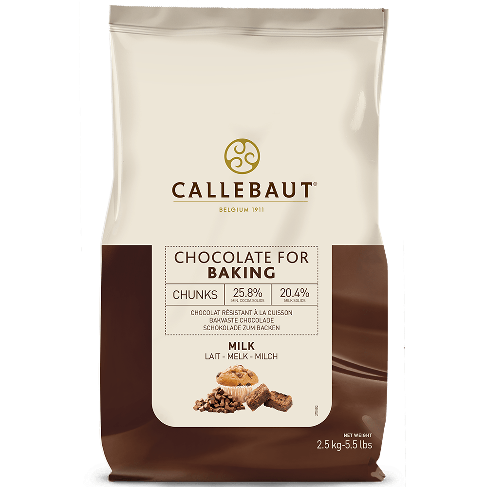 Chocolate chunks milk 2,5kg Callebaut