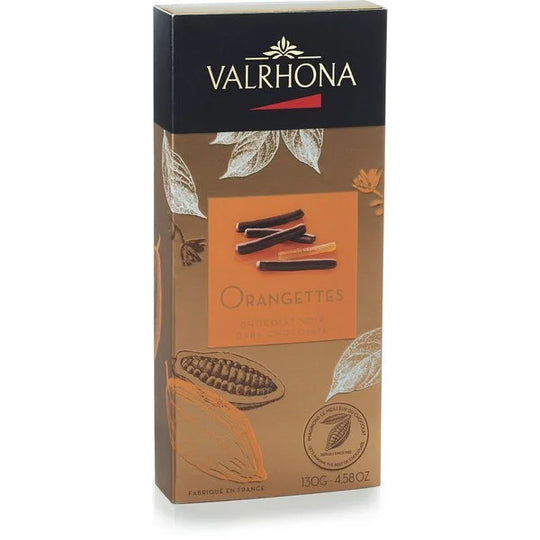 Chokladöverdragna kanderade apelsinskal 130g