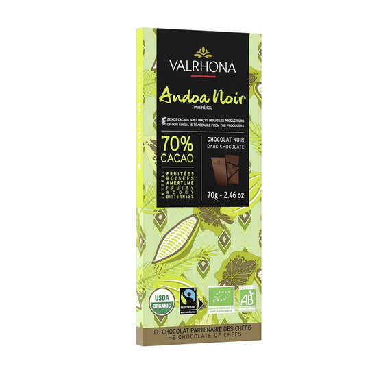 Andoa Noir 70% EKO, 70G, Valrhona