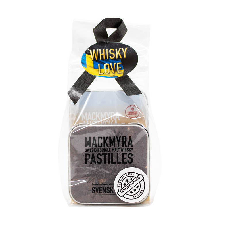 Presentpåse, Svensk Rök & Jacktlycka, Mackmyra Whiskey Pastilles