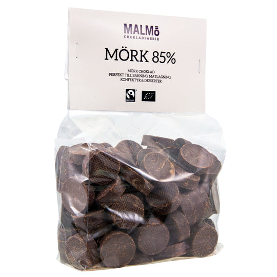 Mörk Choklad 85% EKO, 1Kg, Malmö Chokladfabrik