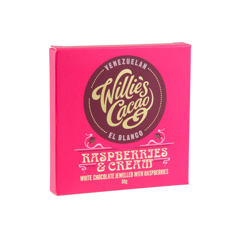 Raspberries & Cream 36%, 50G, Willie’s Cacao