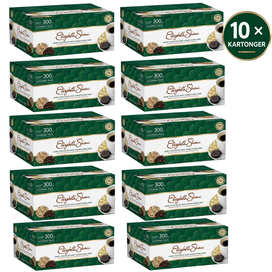 10 kartonger - Elizabeth Shaw Mint Crisp Mörk Choklad 300 st
