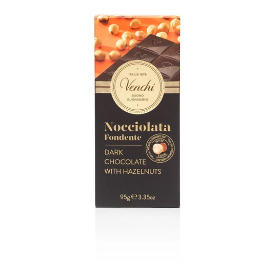 Venchi Mörk Choklad Med Hela Hasselnötter 100g