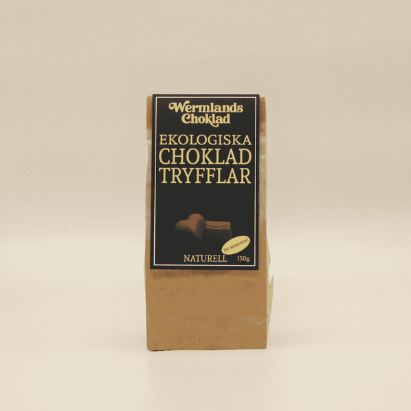 Ekologiska chokladtryfflar Naturel med Isländskt havssalt, 150g