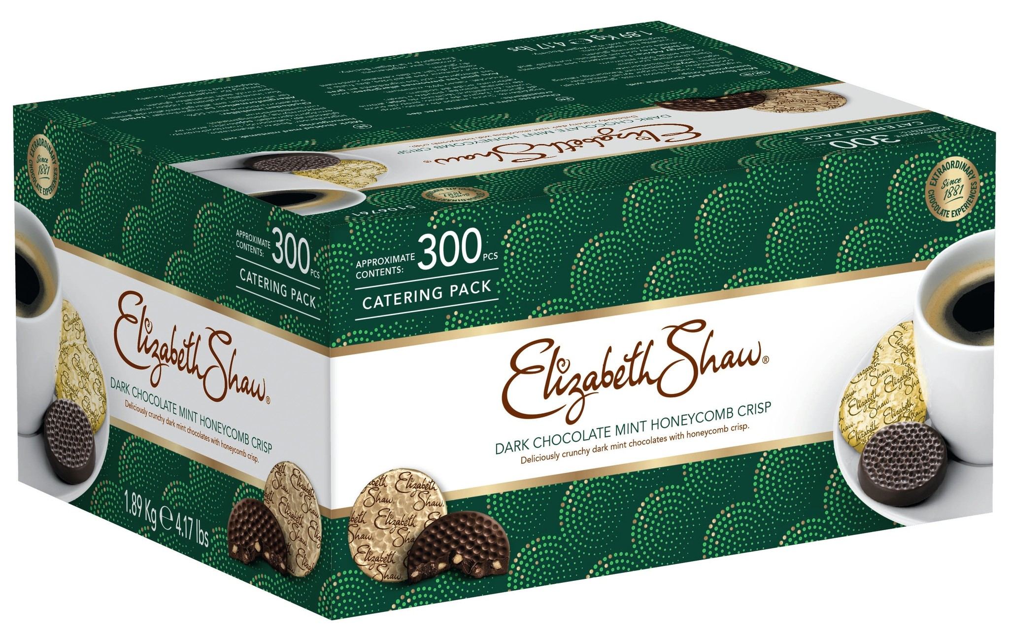 Elizabeth Shaw Mint Crisp Mörk Choklad 300 st – Chokladshopen