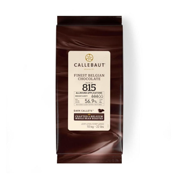 Callebaut 815 mörk chokladcouvertyr 56,9% kakao i 10 kg påse