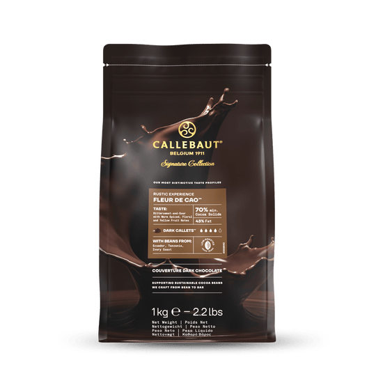 Rustic Fleur de Cao Dark 70% 1kg Callebaut