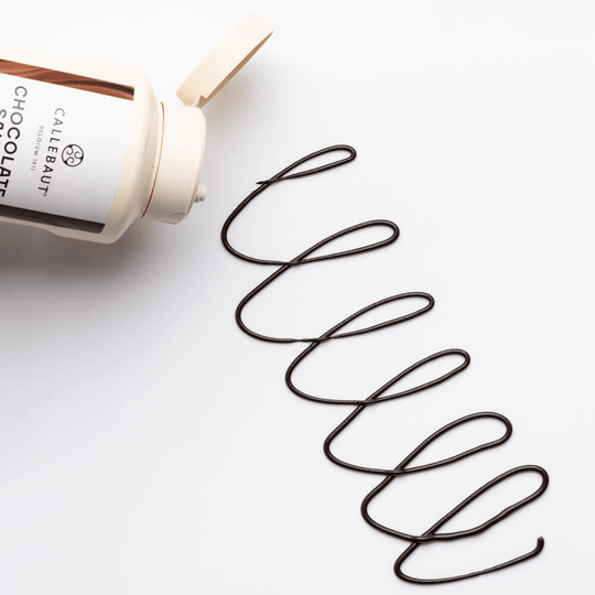 Callebaut dark chocolate sauce bottle top detail