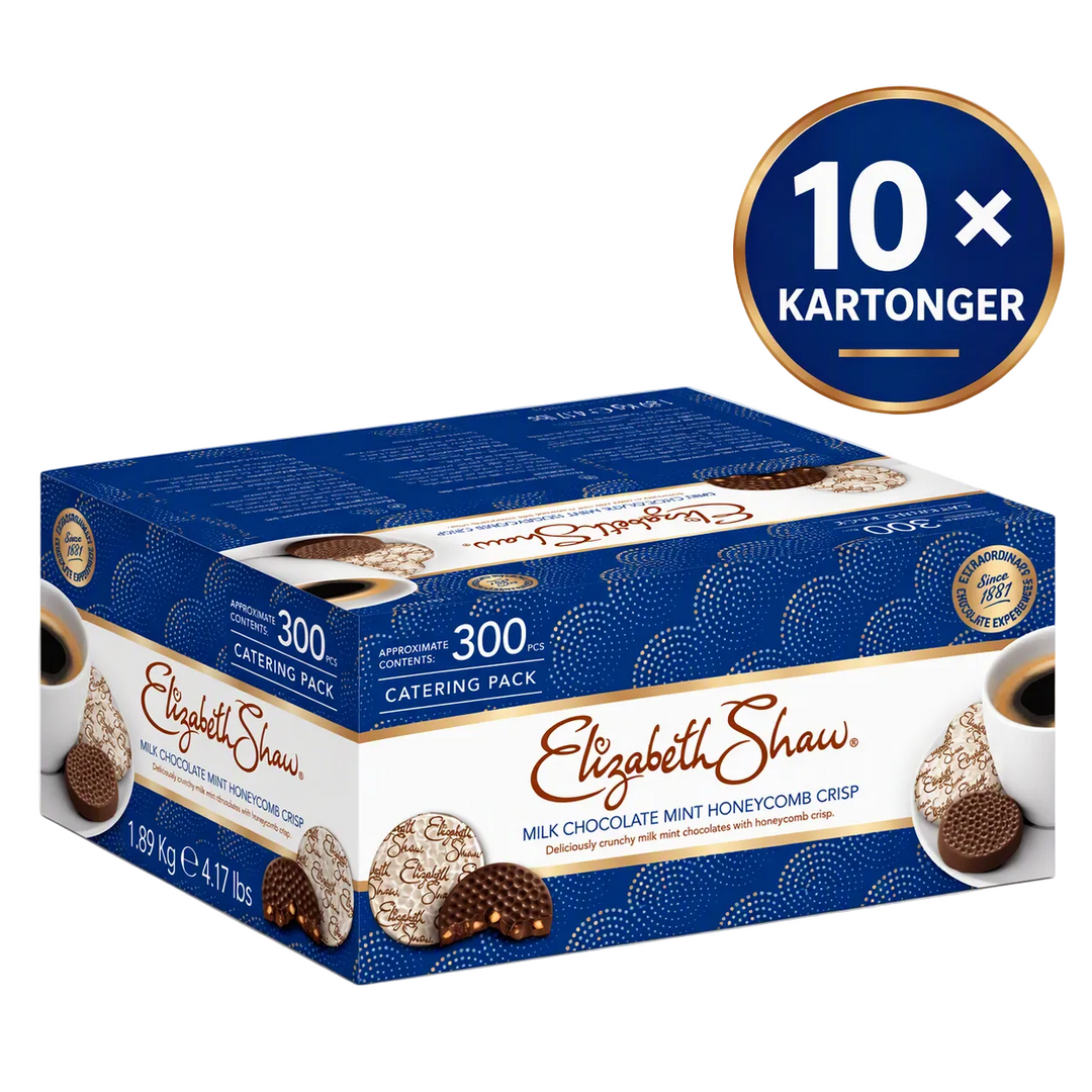 Elizabeth Shaw Mint Crisp Milk Chocolate Catering Box, 300 pcs