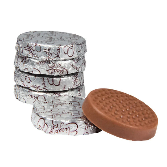 Unwrapped Elizabeth Shaw Mint Honeycomb Crisp Milk Chocolate Button