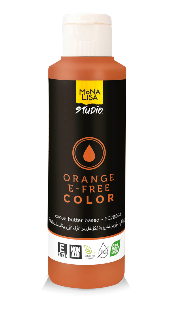 Mona Lisa orange chokladfärg i flaskan, E-fri och vegan