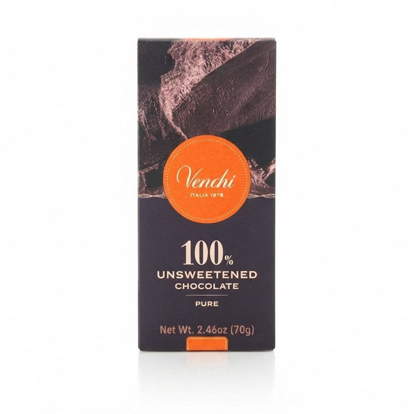 Förpackning av Venchi 100% osötad chokladkaka, 70g