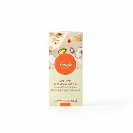 Venchi Vit Choklad Med Saltade Nötter 100g