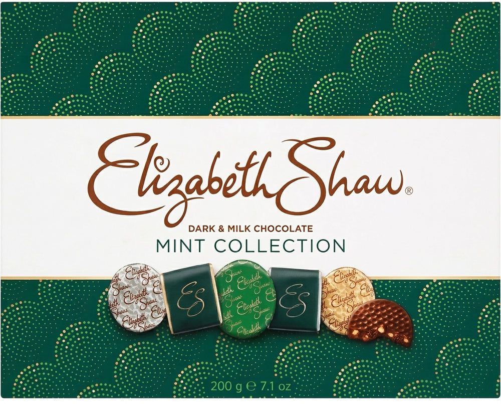 3 Askar - Mint Collection, 200g, Elizabeth Shaw - Lyxig Mintchoklad i Elegant Presentask