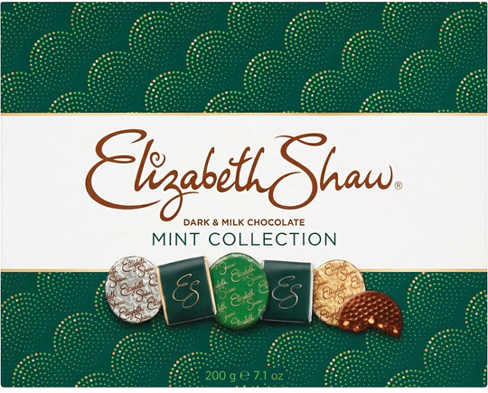 3 Askar - Mint Collection, 200g, Elizabeth Shaw - Lyxig Mintchoklad i Elegant Presentask