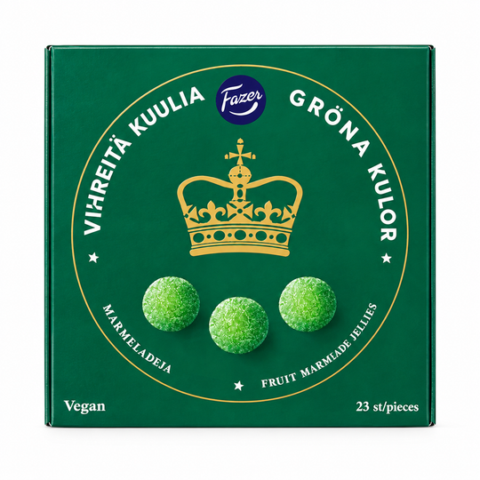 Fazer Gröna Marmeladkulor 500g