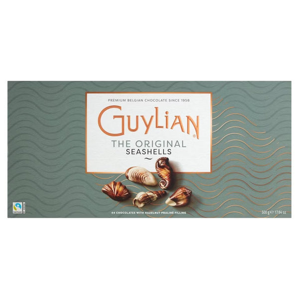 Teal Guylian ask med 44 hasselnötspraliner