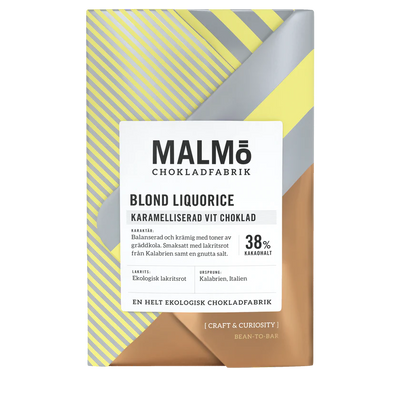 Blond Liquorice 38% Craft Malmö Chokladfabrik