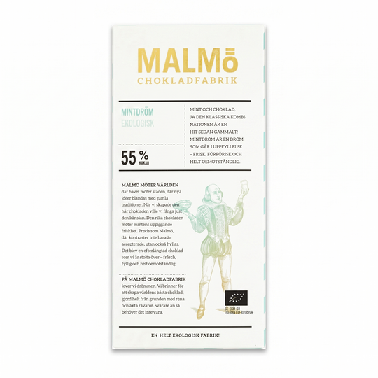 Malmö Chokladfabrik Mintdröm 55% 80g