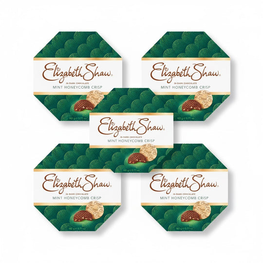 5 Askar - Mint Crisp Mörk Choklad, 162g, Elizabeth Shaw