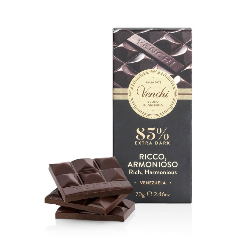 Mörk choklad 85% kakaohalt, 70g - Venchi