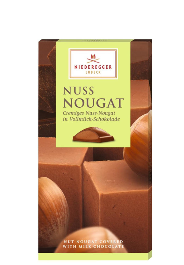 Niederegger Nötnougatkaka 100g med mjölkchoklad och hasselnötter