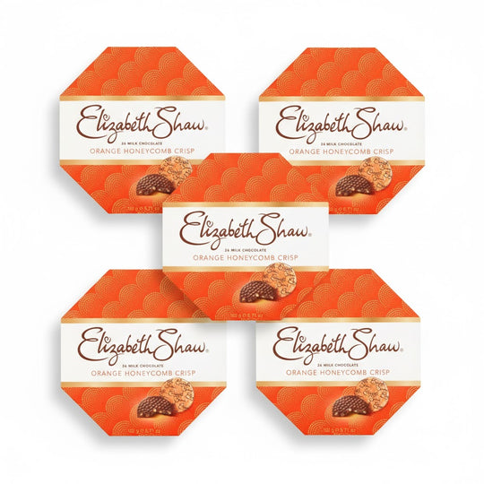 5 Askar - Mjölkchoklad med Apelsinkrisp, 162g, Elizabeth Shaw