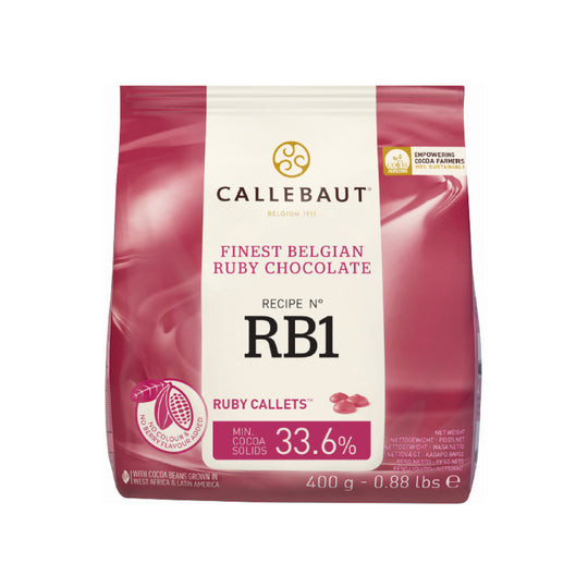 Chokladcouvertyr Ruby 400G, Callebaut