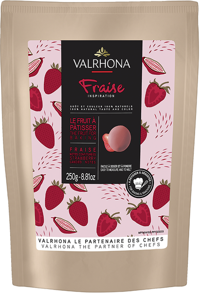 Valrhona Inspiration Jordgubb 250 g