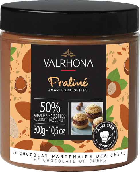 Valrhona Praline Mandel/Hassel 50% 300 g