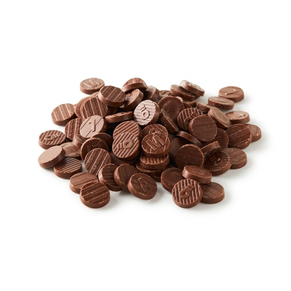 Malmö Chokladfabrik Vegansk Ljus Choklad 48% EKO 5kg