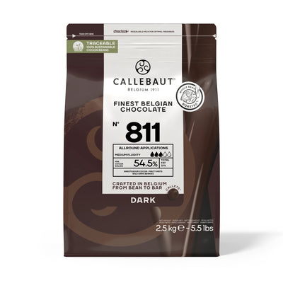 Callebaut 811 Mörk Choklad 54,5% 2,5kg