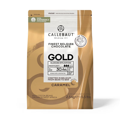 Callebaut Gold Karamelliserad Vit Choklad 30,4% 2,5kg