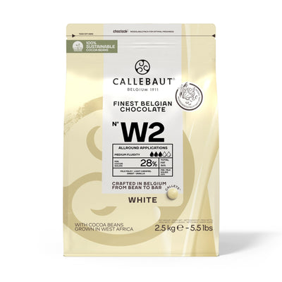 Callebaut W2 Vit Choklad 28% 2,5kg