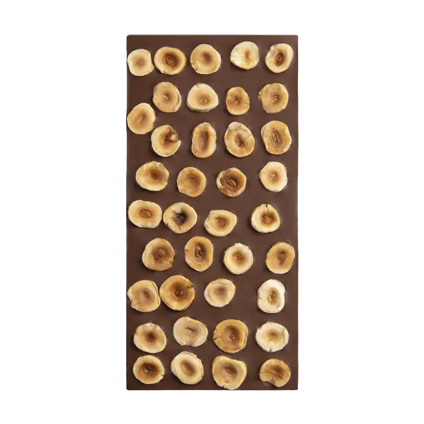 Chokladshopen Cluizel mjölkchokladkaka med 48% kakao och hela rostade italienska hasselnötter