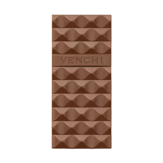 Venchi Cremino chokladkaka med vågformigt mönster och VENCHI-prägling