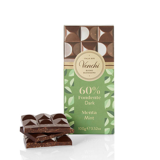 Mörk choklad med mintkrisp, 100g - Venchi