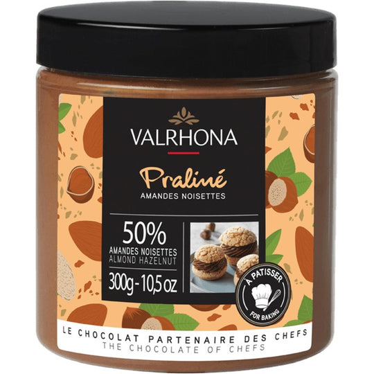 Valrhona Praline Mandel/Hassel 50% 300 g