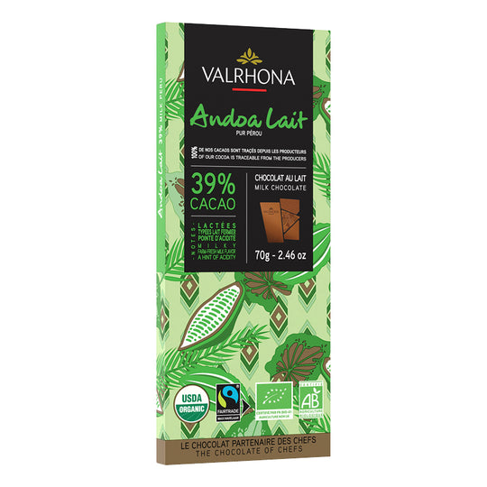 Andoa Lait 39%, 70g Valrhona