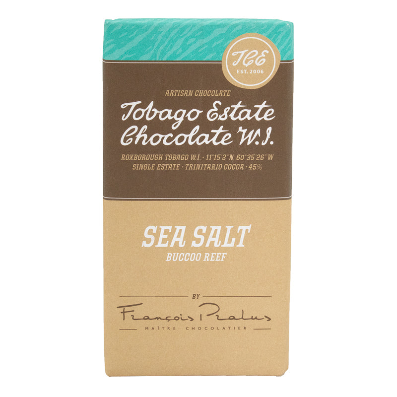 Estate Sea Salt 45%, 100G, Tobago Estate Chocolate W.I.