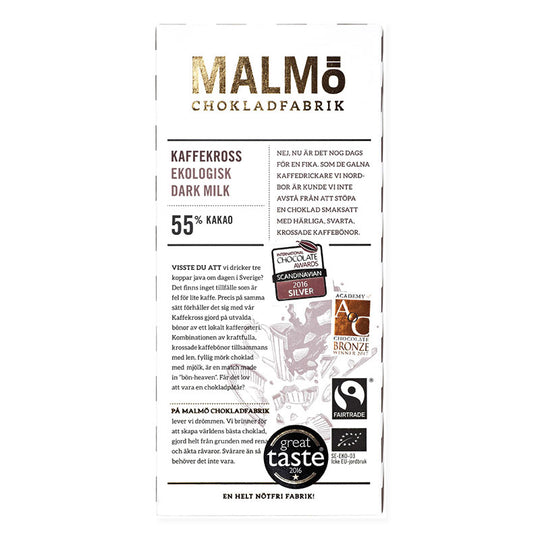 Kaffekross 55%, 80G, Malmö Chokladfabrik