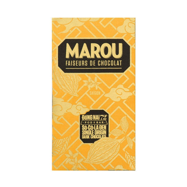 Marou Dong Nai 72% mörk choklad i gul förpackning