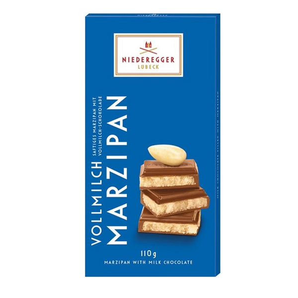 Niederegger Marsipankaka Mjölkchoklad 110g förpackning