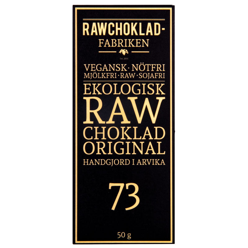 Rawchoklad Original 73%, 50G, Rawchokladfabriken