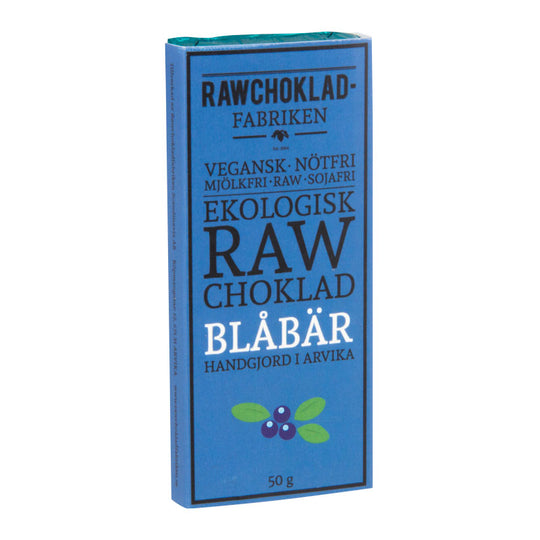 Rawchoklad Blåbär 73%, 50G, Rawchokladfabriken