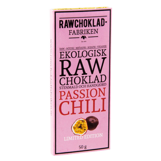 Rawchoklad Passion Chili 73%, 50G, Rawchokladfabriken